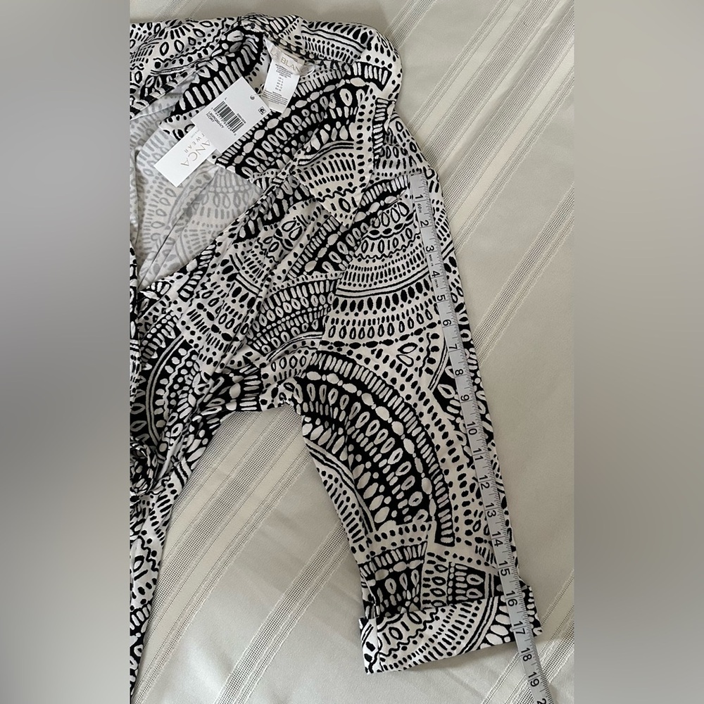 La Blanca Black and White Printed Mini Dress - Picture 10 of 14